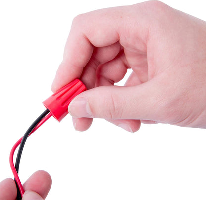 25-AWC Wiregard Screw-On Wire Connector Assortment, 22-8 AWG, Electrical Wire Nuts, 25 Pk, Blue, Grey, Orange, Red and Yellow