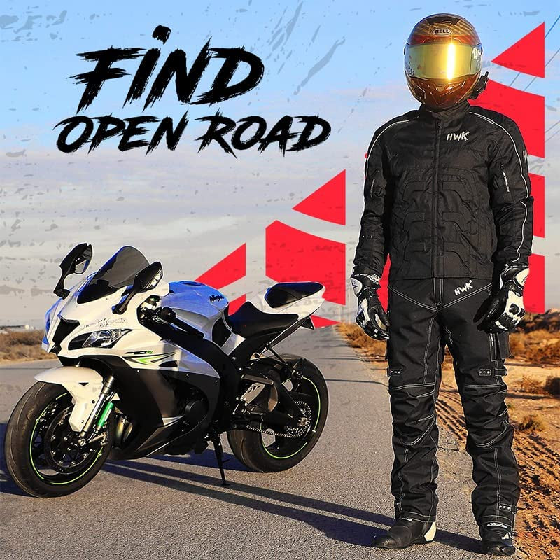 Spyder Motorcycle Jacket for Men with Weather Resistant Cordura Textile Fabric for Enduro Motocross Jacket