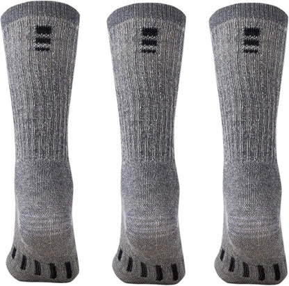 Merino Wool Hiking Socks for Men and Women – 3 Pairs Midweight Cushioned – Warm N Breathable
