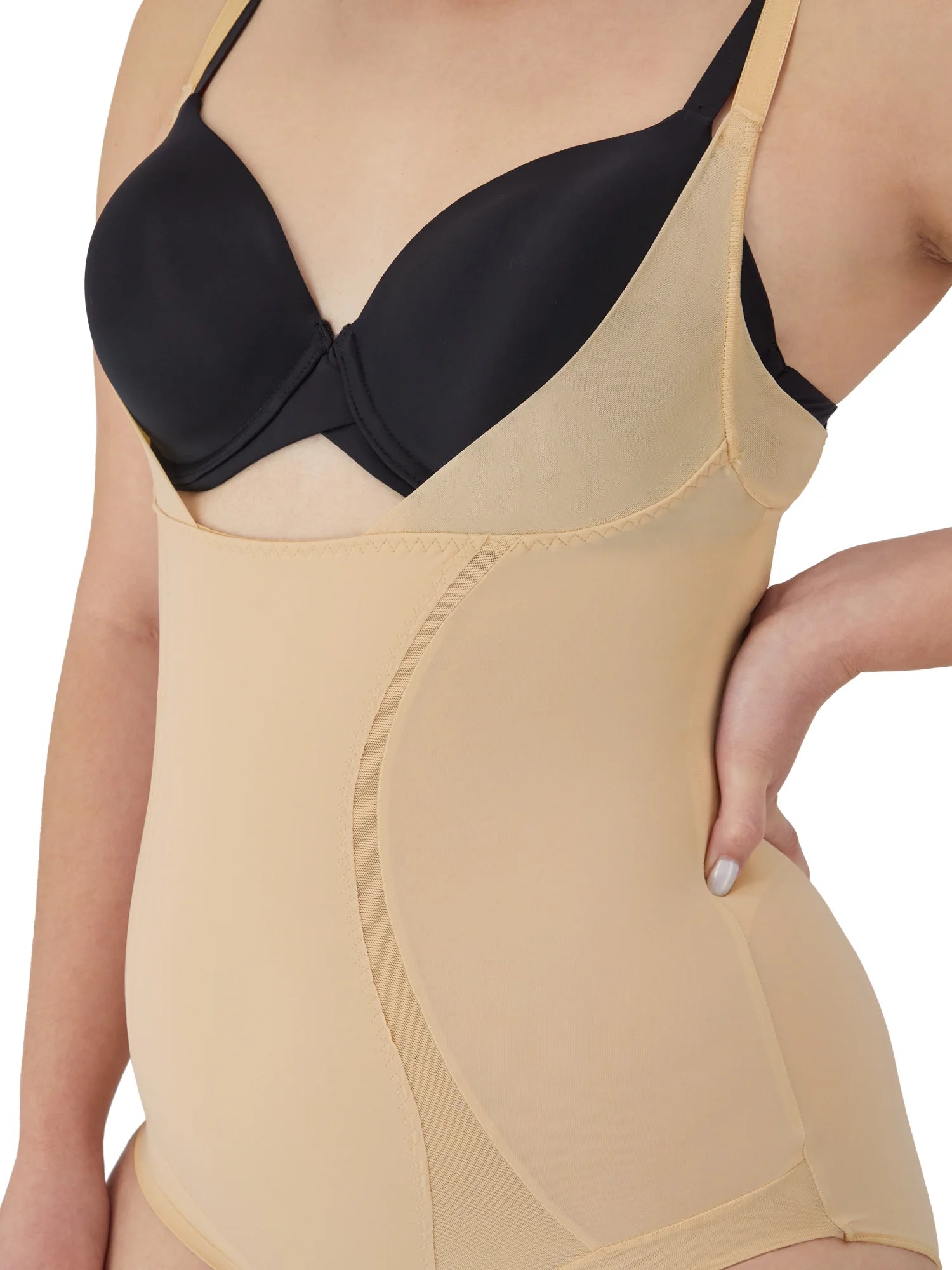 Women’S Shapewear Open Bust Bodysuit FL5004 Sizes S-3XL