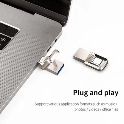 Xiaomi Metal 2TB Pendrive USB 3.0 Key Type C High Speed USB Flash Drive 512GB Storage PC Phone Data Transfer Memory Stick 128GB