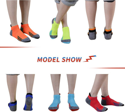 Mens Ankle Low Cut Athletic Tab Socks for Men Sport Comfort Cushion Sock 6 Pack