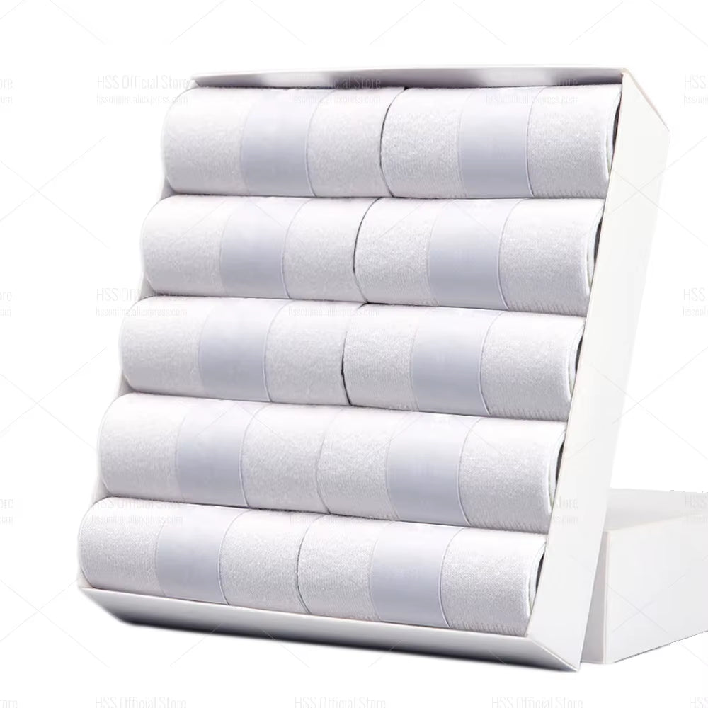 5/10 Pairs Men'S Cotton Blend Socks Black Business Men Socks Soft Breathable Summer Winter for Male Socks plus Size (6.5-14)