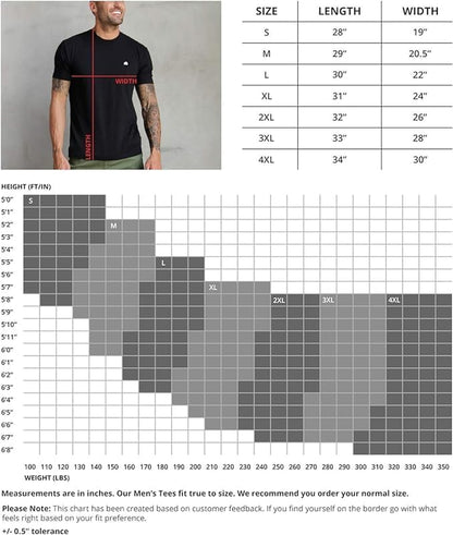 Men'S T-Shirts Soft Cotton Blend Crew Neck Tee S - 4XL Athletic Fit Plain Basic T-Shirt for Men