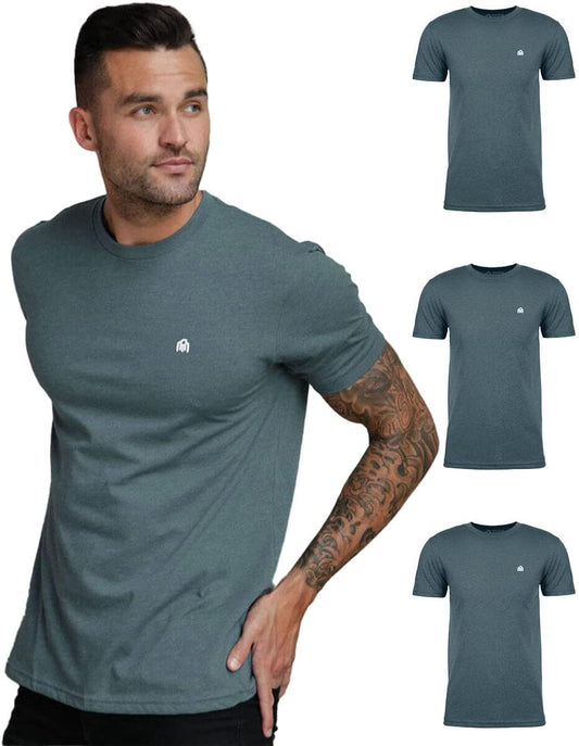 Mens T Shirt Packs - Short Sleeve Crew Neck Soft Fitted Tees S - 4XL Fresh Classic Tshirts